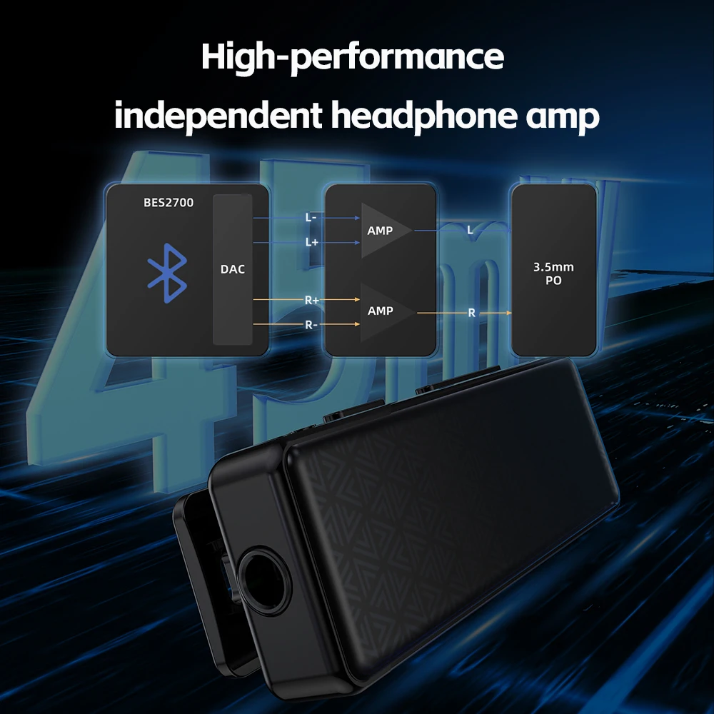 Фото Приемник FiiO BTR11 Bluetooth 5,3 LDAC 3,5 мм беспроводной аудио усилитель для наушников адаптер №3
