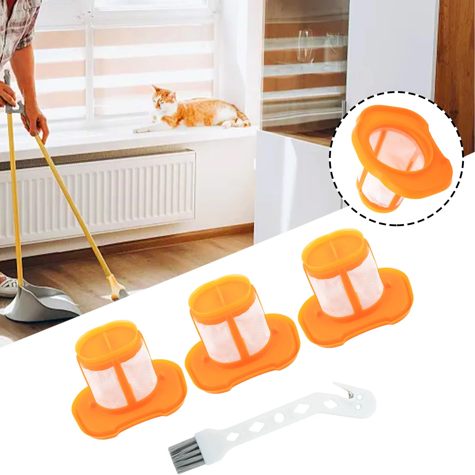 Для фильтров Black Decker 3 шт. BHHV320B BHHV320J BHHV520BF BHHV520BFP Высокое качество с чистящей щеткой BHHV520BT
