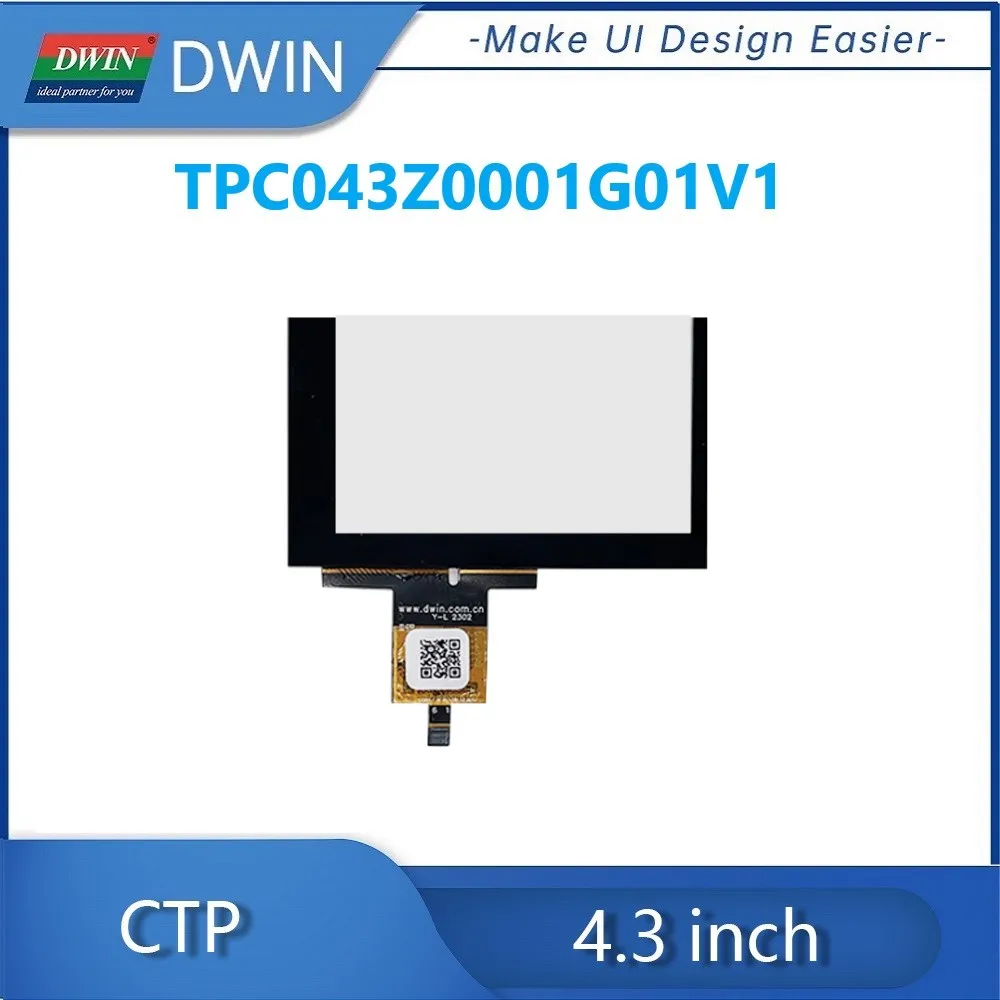 Фото DWIN 4,3-дюймовый емкостный сенсорный экран с 85% светопроницаемостью и структурой G+G №2