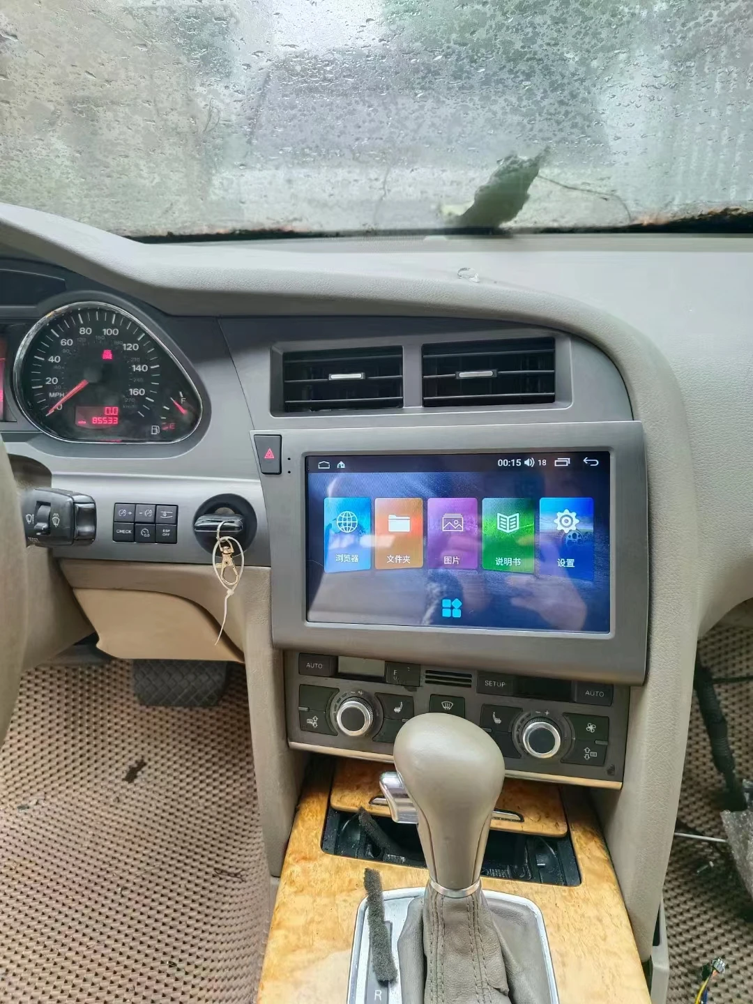 Фото Android 12 8 + 128 ГБ CarPlay для Audi A6 C6 4f 2005-2011 MMI 2G 3G GPS Автомобильный мультимедийный плеер Навигация Авто Радио Стерео DSP WIFI №3