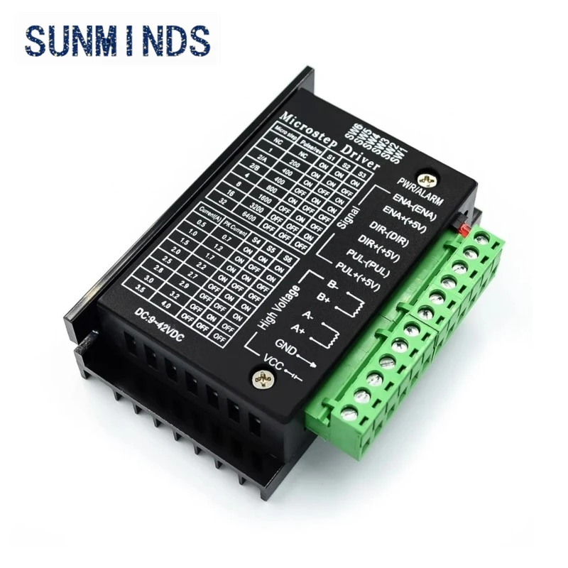 1 шт. Драйвер шагового двигателя TB6600 4A 9 ~ 42 В TTL 32 Micro-Step CNC 1 ось НОВЫЙ 2 или 4 фазы Stepper Moto 42, 57, 86
