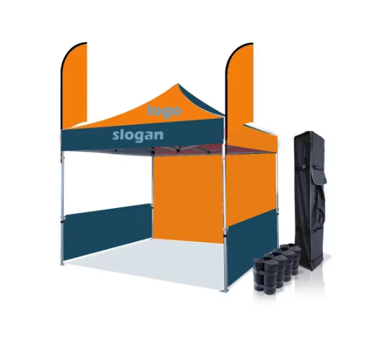 Фото Уличная палатка-альтанка быстрого приготовления Ez Pop Up Canopy с индивидуальной графикой и логотипом №4
