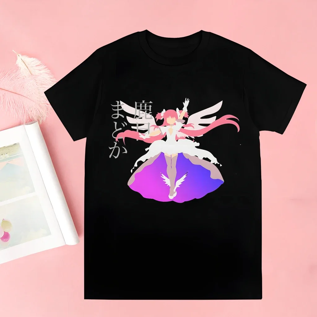 oka magica Puella Magi Harajuku męska koszulka z nadrukiem unisex z krótkim rękawem t koszula na co dzień męska odzież uliczna topy