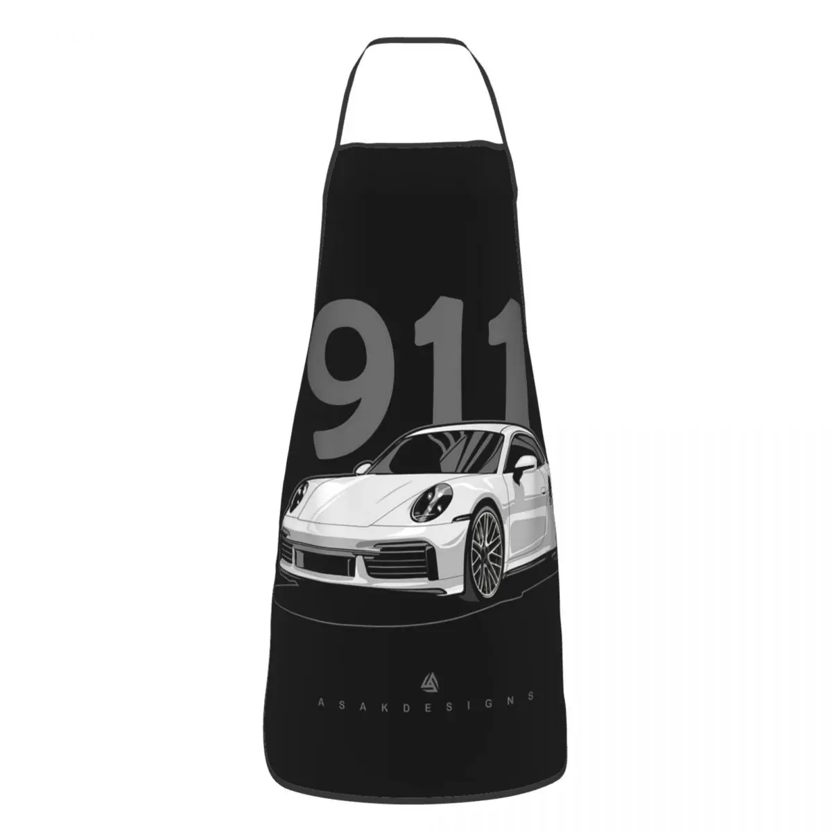 911, графический фартук с изображением турбо, шеф-повара, кухонный фартук, водонепроницаемый нагрудник, передник для уборки кухни для женщин и мужчин