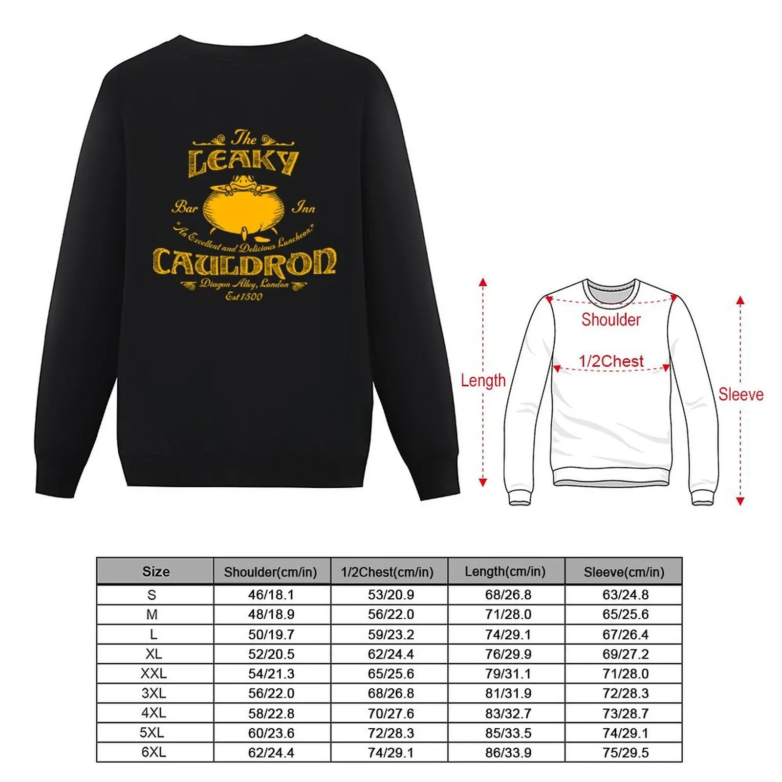 Фото Пуловер Leaky Cauldron Bar & Inn в японском стиле, мужская одежда, осенняя одежда, новая толстовка №5