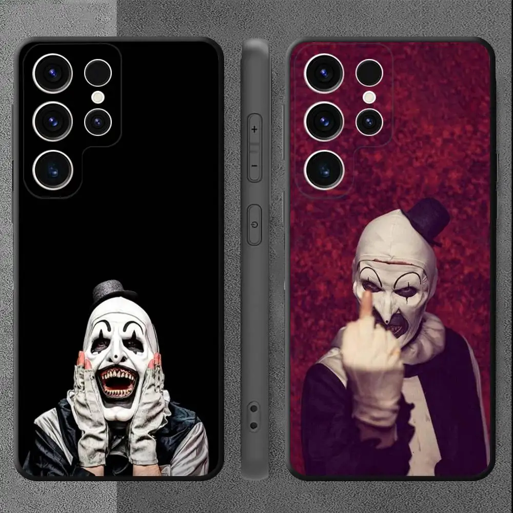 Чехол для телефона Art The C-Clown T-Terrifier, черный силиконовый чехол для Samsung Galaxy S25 S24 S23 S22 S21 PLUS ULTRA FE Lite