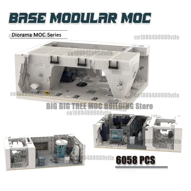 База сцены фильма Hangar Bay MOC, строительные блоки, медицинский залив с технологией коридора, кирпичи, командный центр, игрушки, подарки