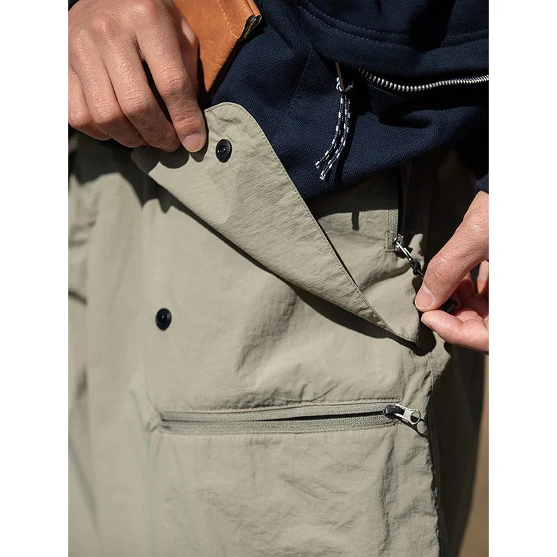 Фото New  Fashion Cargo Pants Men Casual Loose Baggy Straight Trousers Streetwear Joggers Pocket Tactical Pants Clothing №3