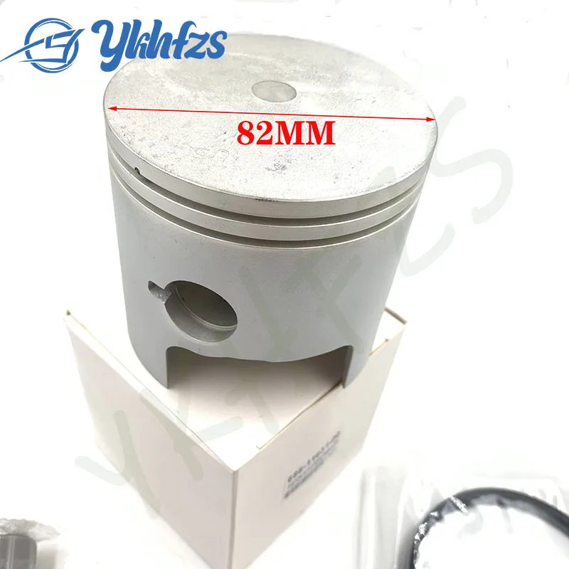 Фото Комплект поршней для лодки Std 688-11631-00 для подвесного двигателя Yamaha 75HP 85HP 90HP Parsun T85 82MM №2