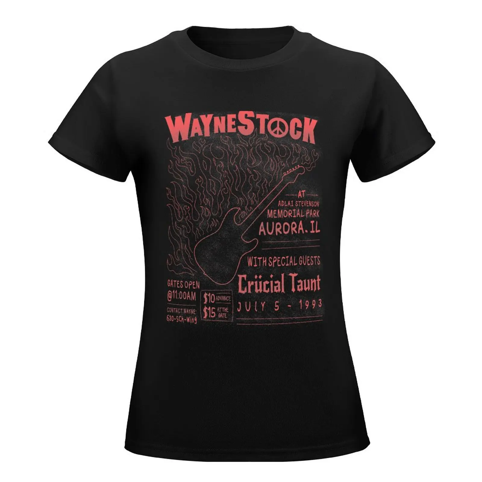Фото Футболка Waynestock, эстетическая одежда, женская одежда, Женская хлопковая футболка №2