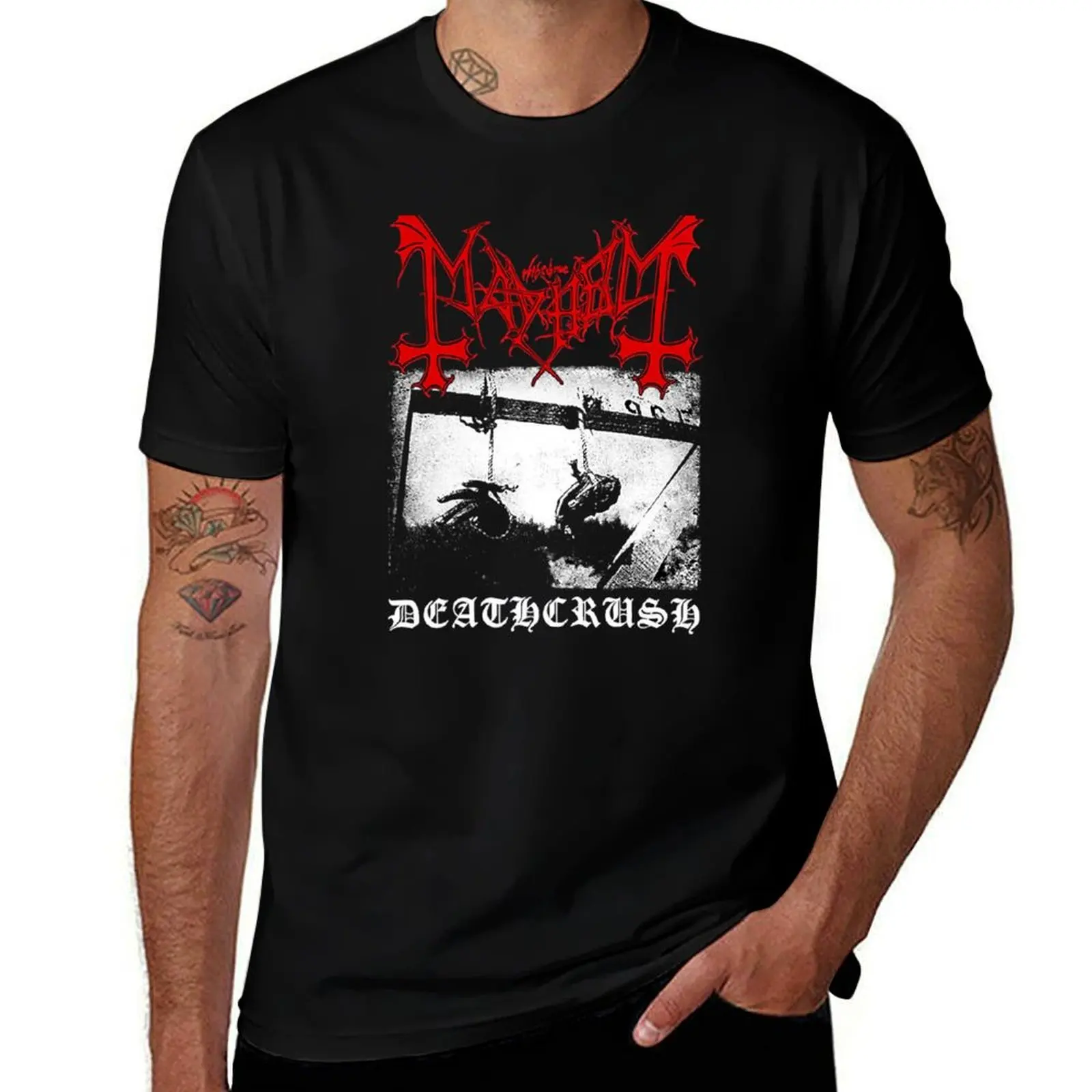 Mayhem Deathcrush для мужчин и женщин футболка мужская простая футболка мужская хлопковая футболка