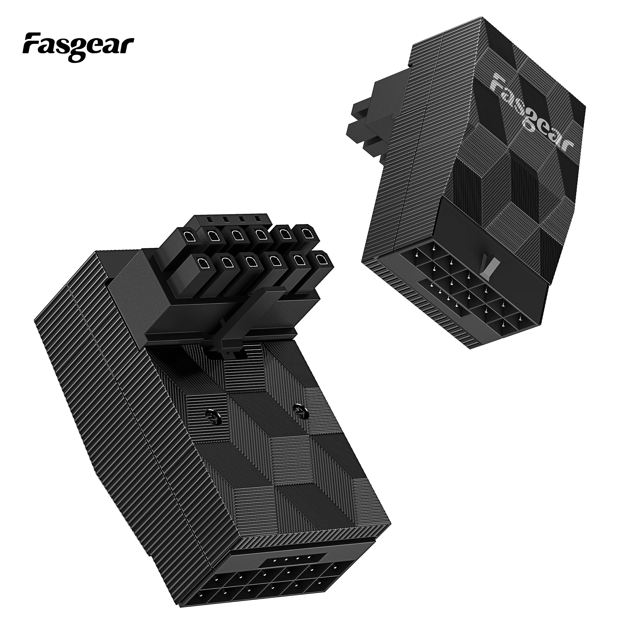 Адаптер Fasgear 12VHPWR, 90 градусов, прямоугольный PCI-e 5,0, совместим с графической картой GeForce RTX 3090Ti 4070Ti 4080 4090 (тип A)