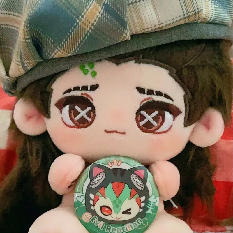 20 см Game Identity V Luchino Diruse Kawaii Косплей Хлопковая кукла Тело с ушками Хвост Аниме Мягкие плюшевые наряды Игрушечные фигурки Подарок
