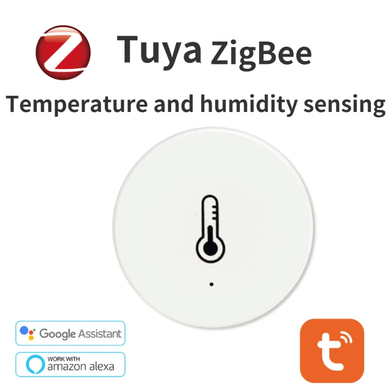 Датчик температуры и влажности Tuya ZigBee, умное управление с помощью приложения Alexa Google Home Smart Life/Tuya, 3.0