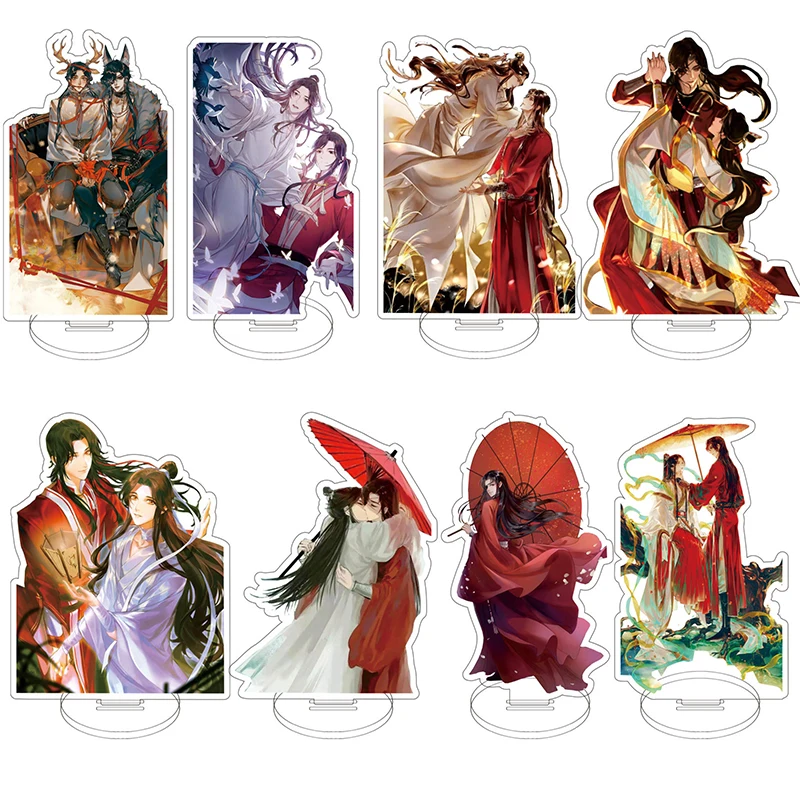 Аниме Tian Guan Ci Fu акриловая модель на подставке Hua Cheng Xie Lian стоячий знак орнамент Небесный официальный благословение тарелка для декора стола