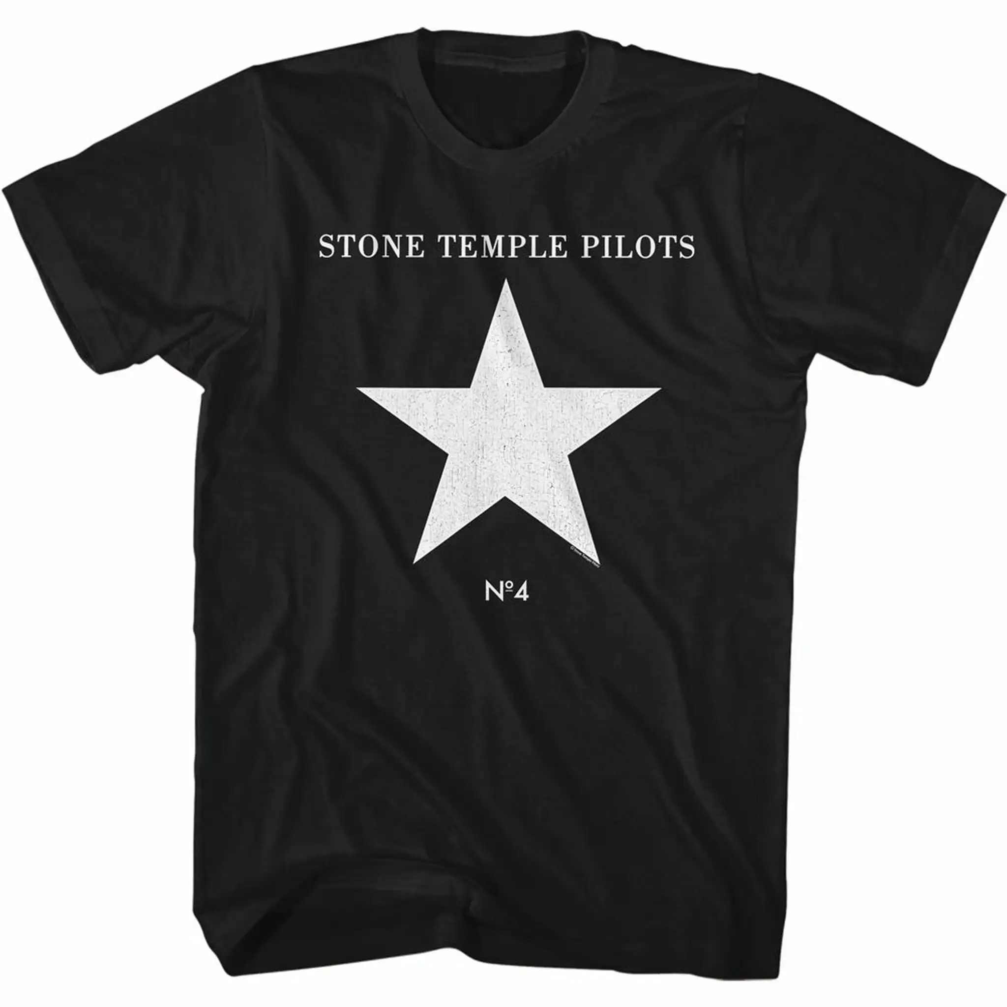 Черная футболка для взрослых Stone Temple Pilots Number 4