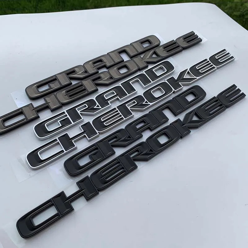 3d-логотип из АБС-пластика, Эмблема Grand Cherokee, именная табличка, значок на дверь автомобиля для Jeep Grand Cherokee, наклейка WK WK2 ZJ WJ SRT, аксессуары