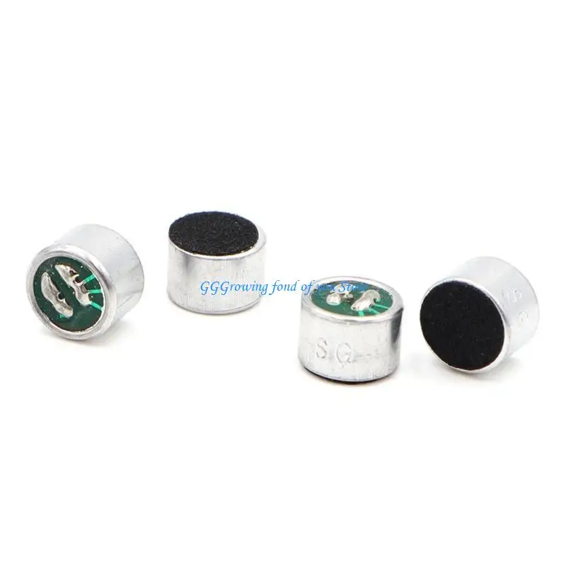 H9EB 100pcs плоские для головного капсулы Электронный конденсатор микрофон 9767 Микрофоны