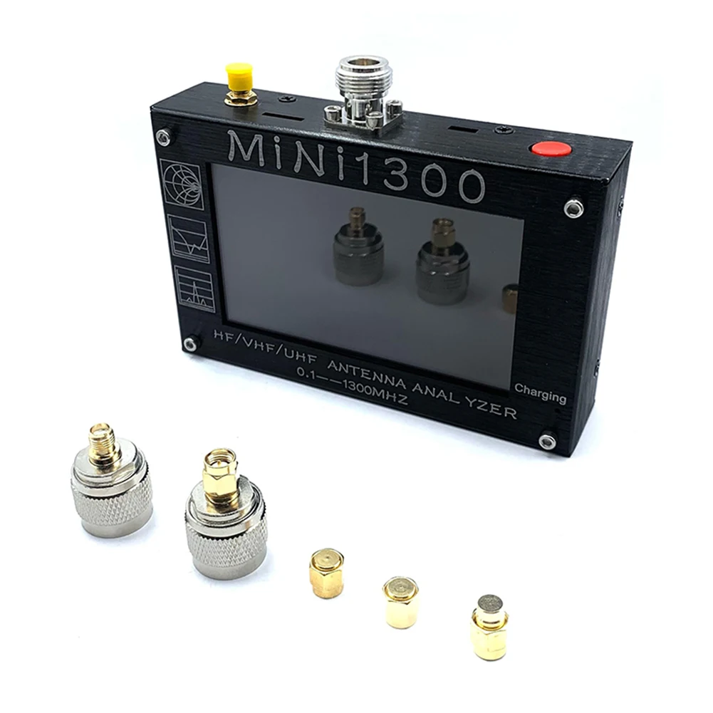 Фото Сенсорный ЖК-экран Mini1300 0,1-1300 МГц HF/VHF/UHF ANT SWR антенный анализатор тестер для электроинструмента аксессуары №5