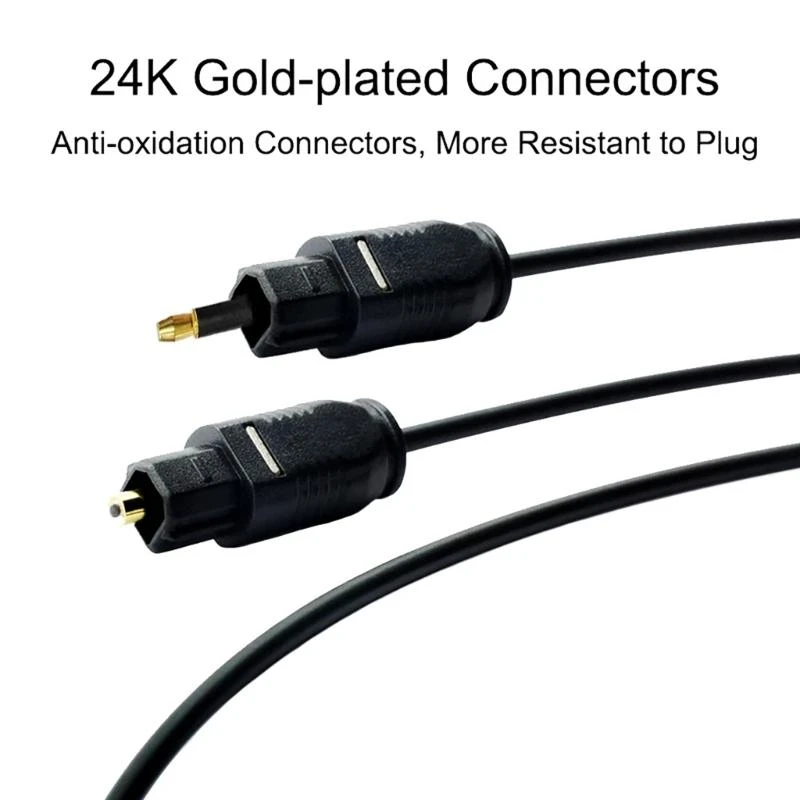 Фото Digital Toslink до 3,5 -мм оптического SPDIF Cable Gold Plated 1 1 5 2 5M №2