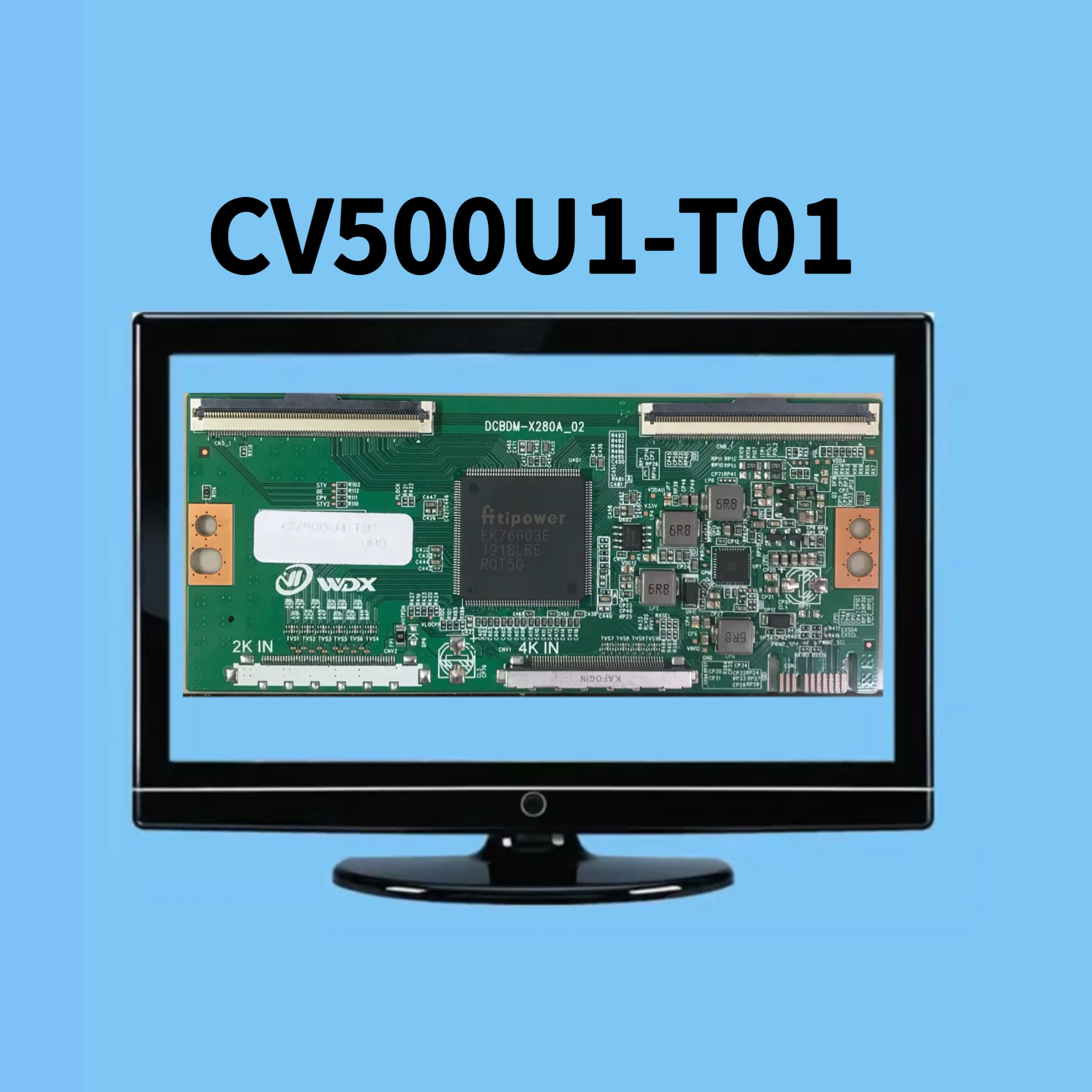 Плата ТВ Tcon CV500U1-T01 Логическая плата 4K DCBDM-X280A_02 для ремонта ЖК-экрана