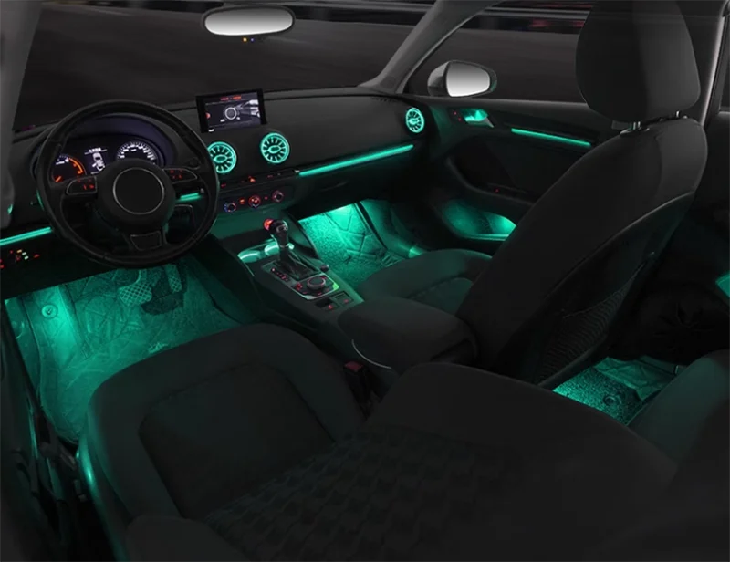 Pop 1:1 Mold 25 огней, красочный внутренний окружающий свет, подходит для Audi A3 S3 2013-2020, оригинальные заводские аксессуары для салона автомобиля (art.: 3920d070c0d2b) - 3920d070c0d2b