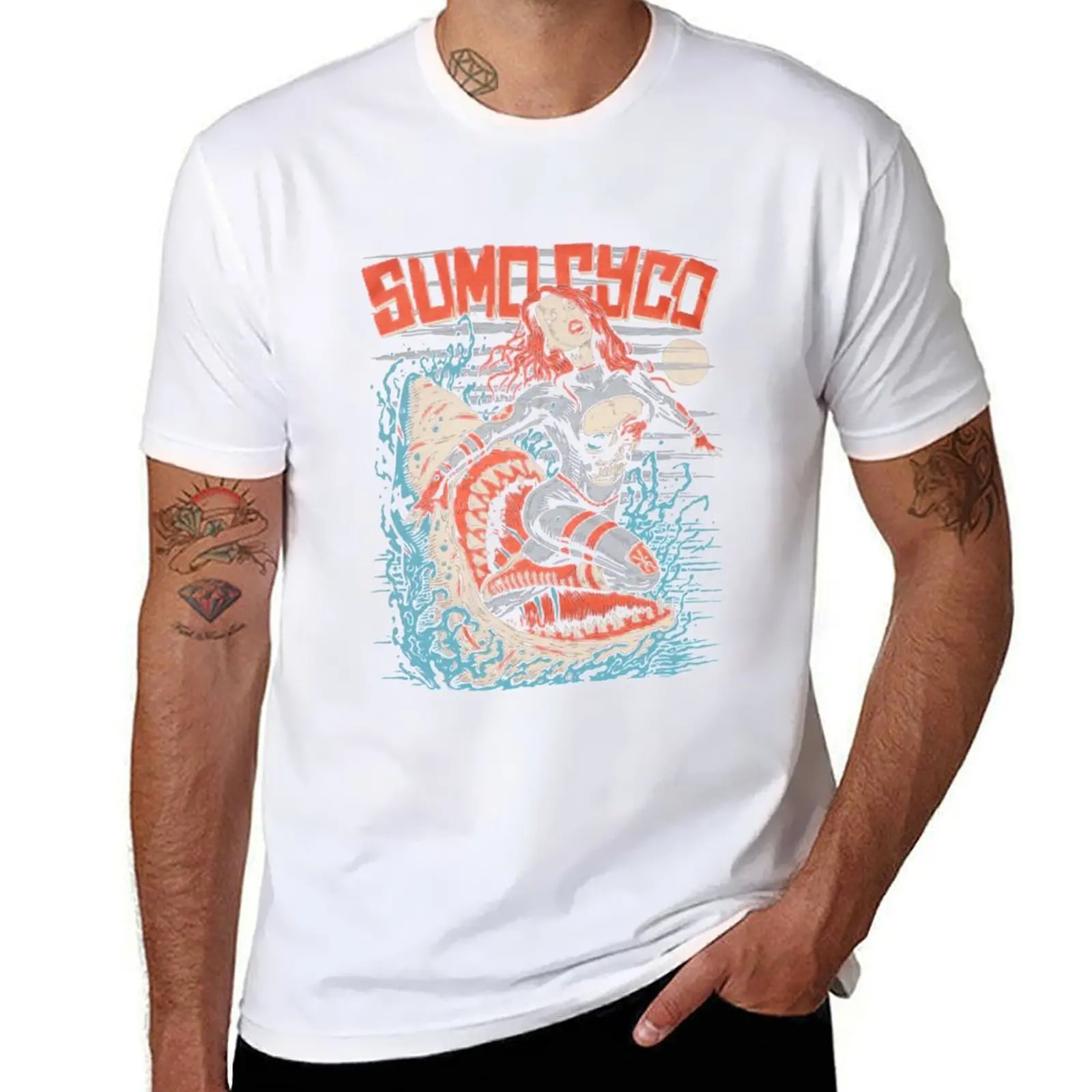 Футболка sumo cyco, футболки для мужчин, забавная футболка с рисунком, мужские футболки с принтом на заказ, футболка с графикой