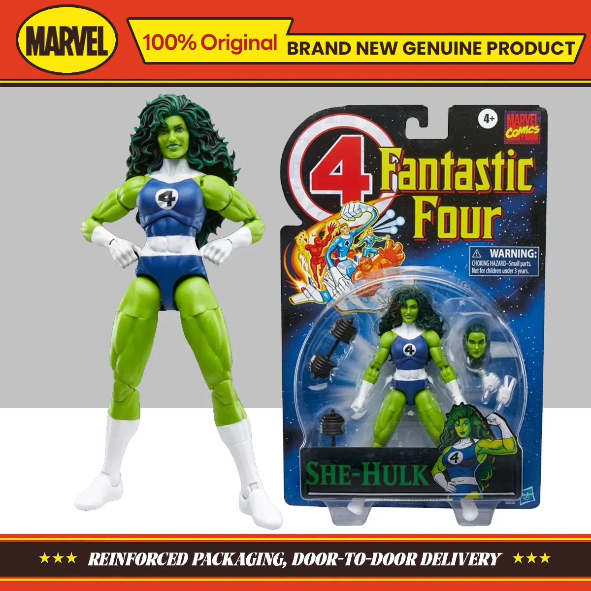 Hasbro Marvel Legends Series Fantastic Four комиксы She-Hulk 15 см коллекция экшн-фигурок оригинальные игрушки модель орнамент подарки Игровые фигурки и трансформеры
