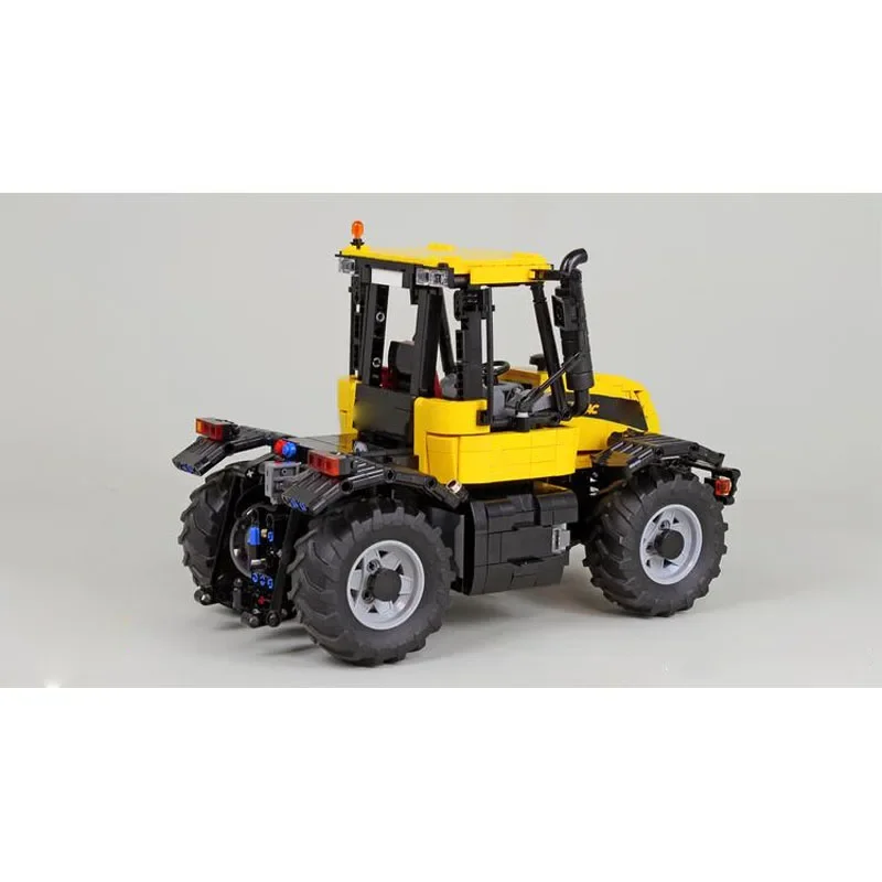 Фото MOC-169365JCB1:17 строительных блоков для сборки сельскохозяйственного трактора, модель MOC, креативные строительные блоки, игрушки для детей №4