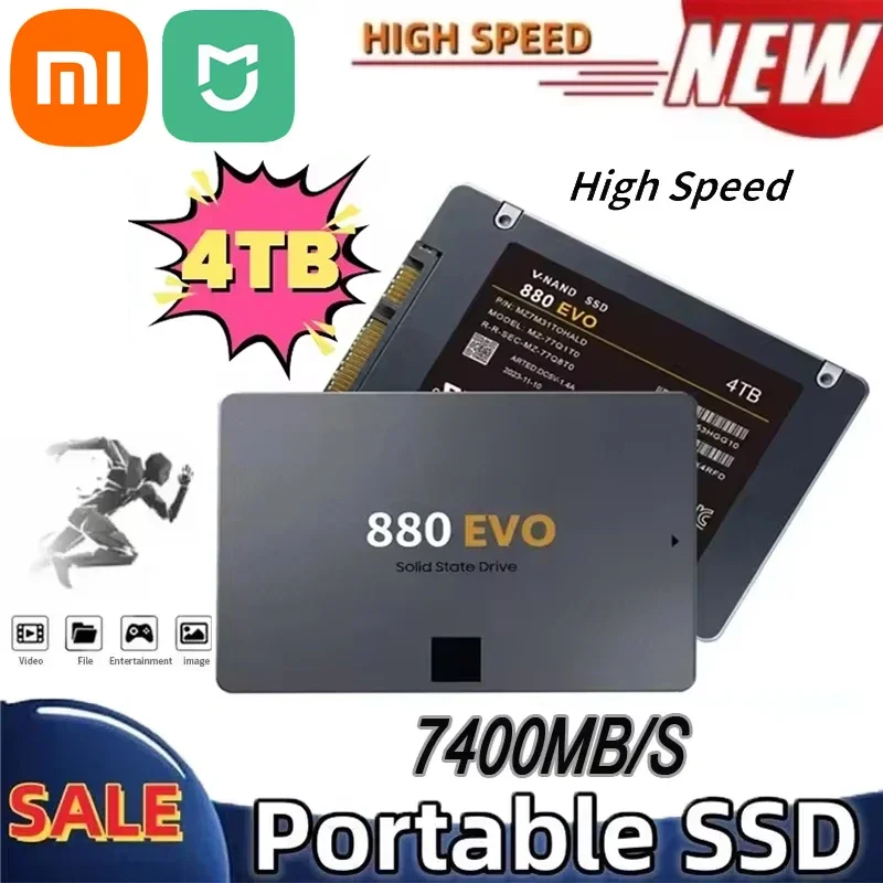 Xiaomi Mijia SSD 880 EVO 1TB 2TB 4TB Внутренний твердотельный диск SATA 3.0 MLC 2,5 дюйма для ноутбука, настольного ПК PS4 PS5