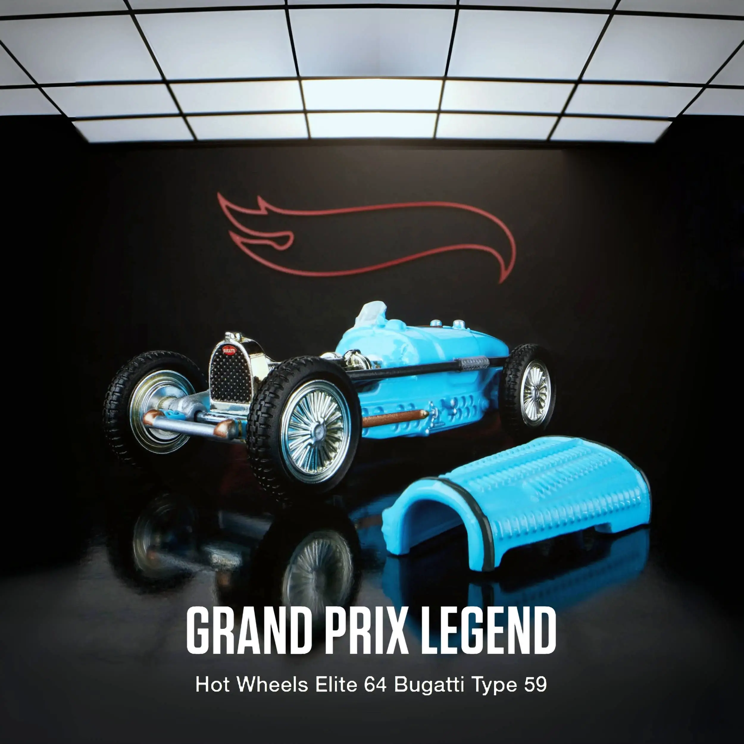 Hot Wheels 1/64 RLC Elite 64 Bugatti Type 59, ограниченная коллекция украшений моделей тележек из литого сплава