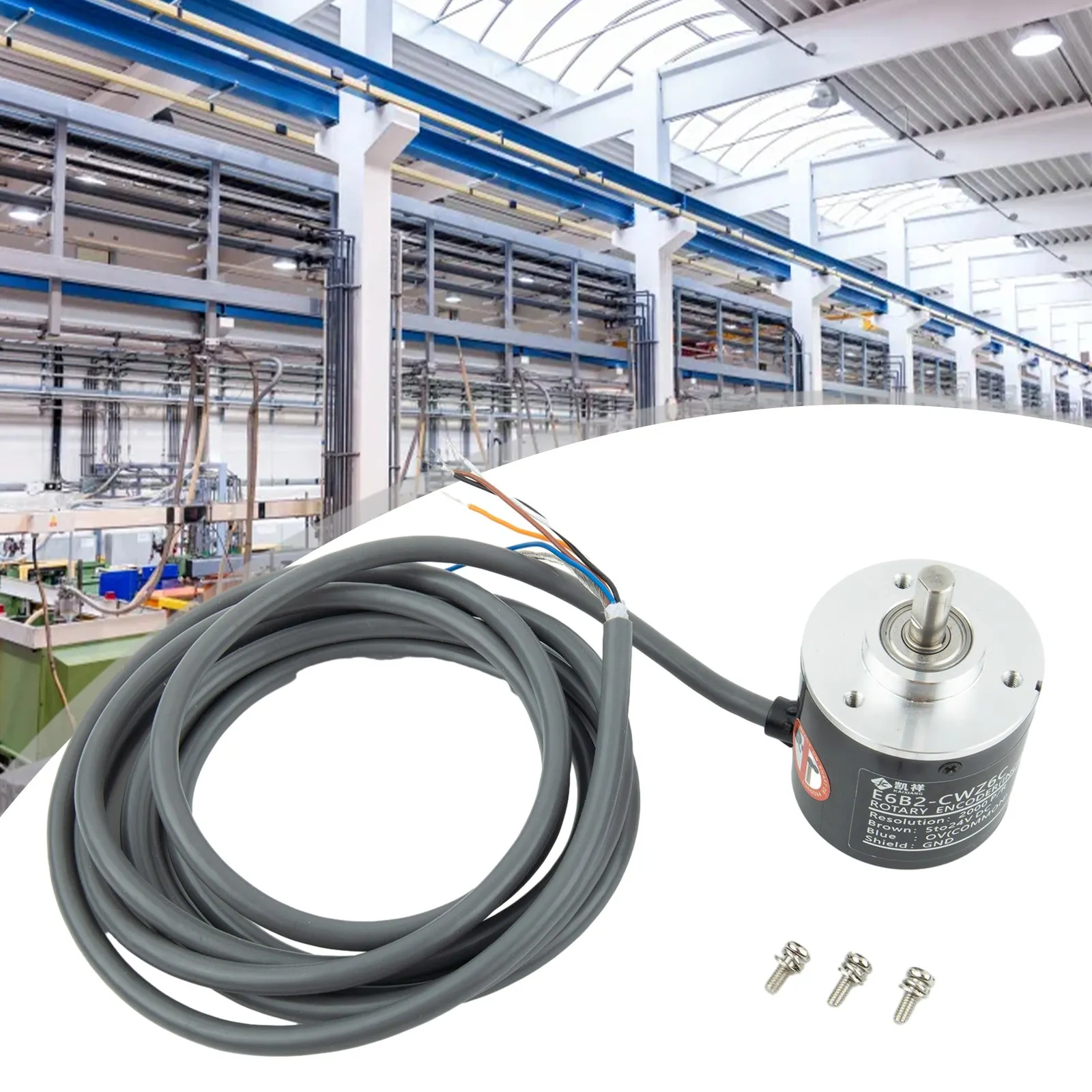 Поворотный энкодер E6B2-CWZ6C100 200 для 360,400,500,600,1000,1024 2000P/R DC 5 В, 6000 об/мин, 0-100 кГц, роторные инкрементальные энкодеры