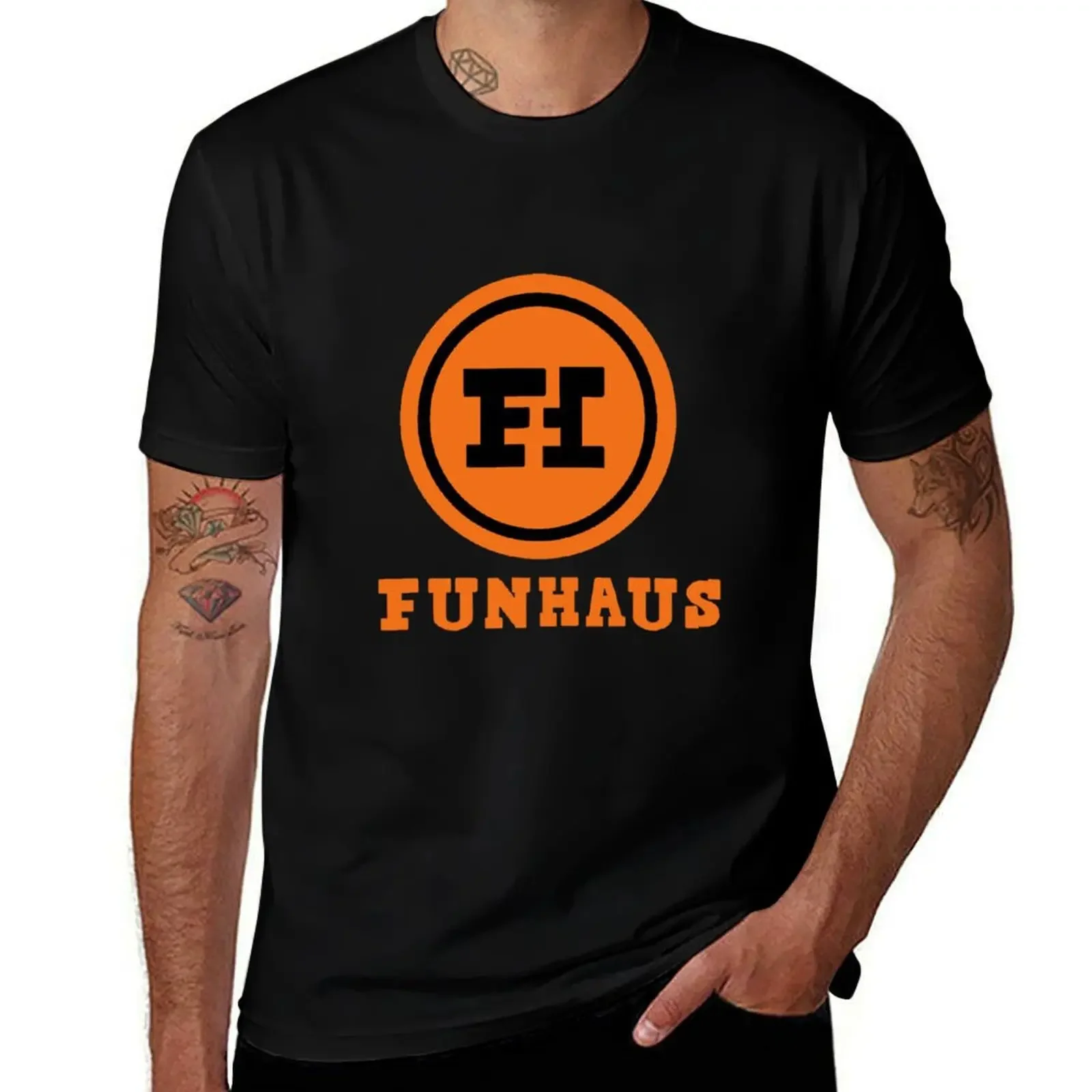 Футболка Funhaus, одежда в эстетике, Мужская футболка, мужские футболки на заказ