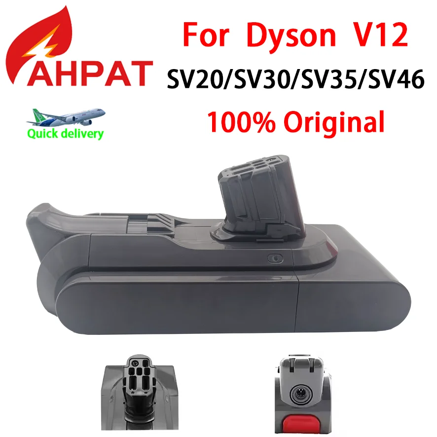 2025 НОВЫЙ аккумулятор 25,2 В, 3000-12800 мАч для пылесоса Dyson V12 Detect Slim Cordless SV20, SV30, SV35, SV46, подходит для пылесоса