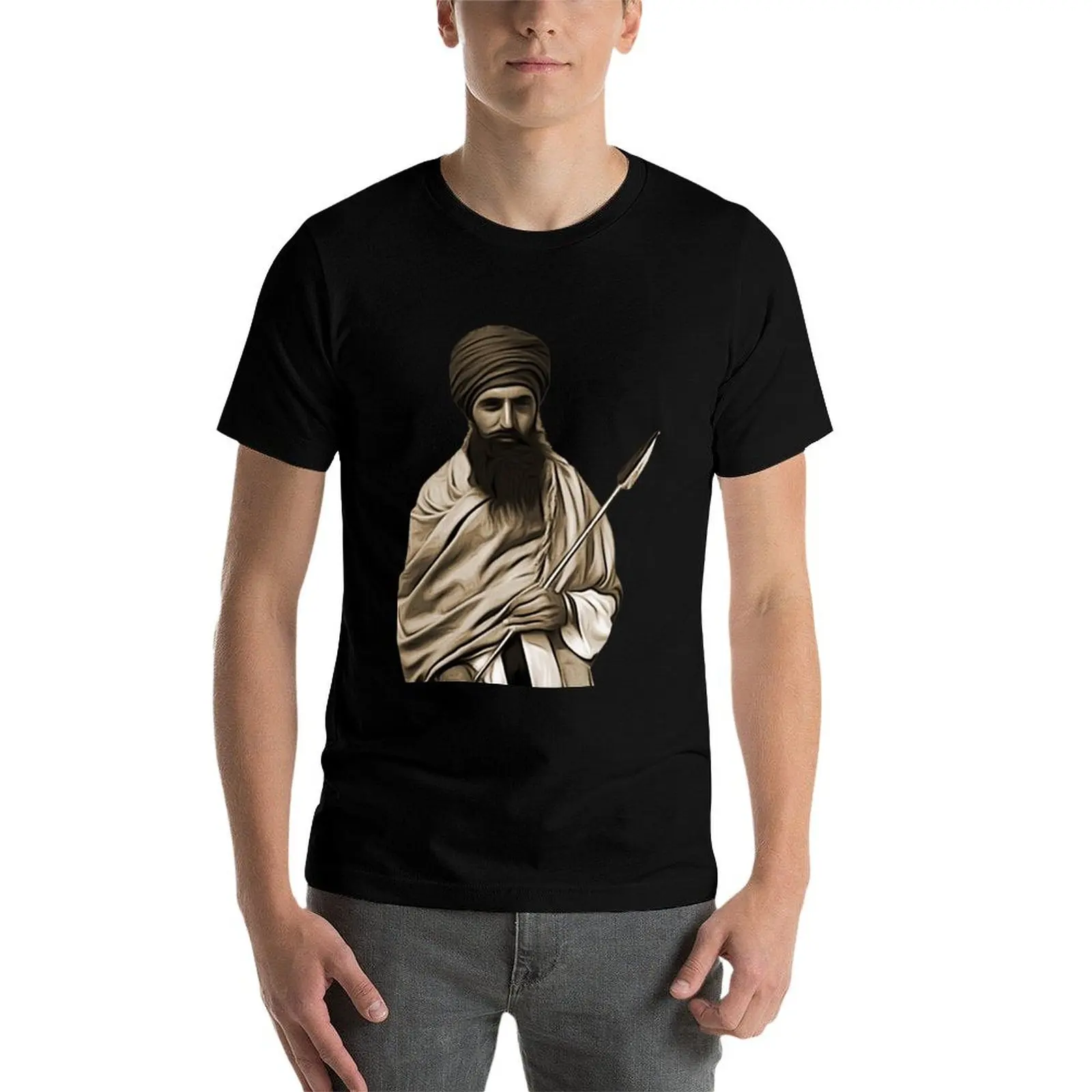 Фото Футболка Sant Jarnail Singh Bhindranwale, мужская футболка, мужская футболка из плотного хлопка №4
