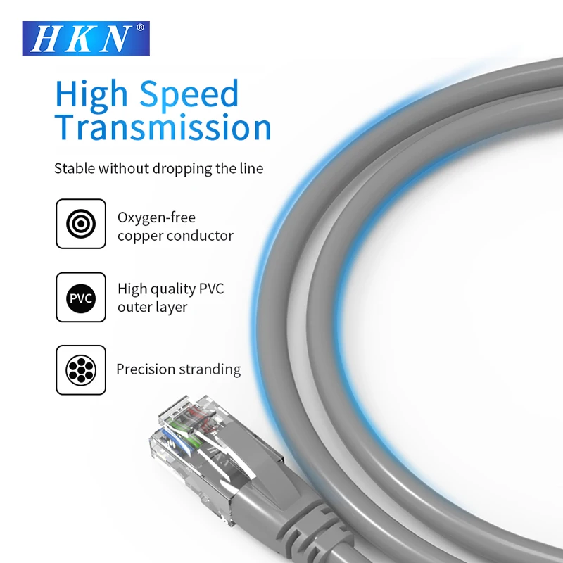 HKN Cat5e Ethernet-кабель UTP Lan Кабель RJ45 Ethernet 0,5 м 1 м 2 м 3 м 5 м 20 м Для PS2 ПК Компьютер Маршрутизатор Cat5 Интернет-кабель
