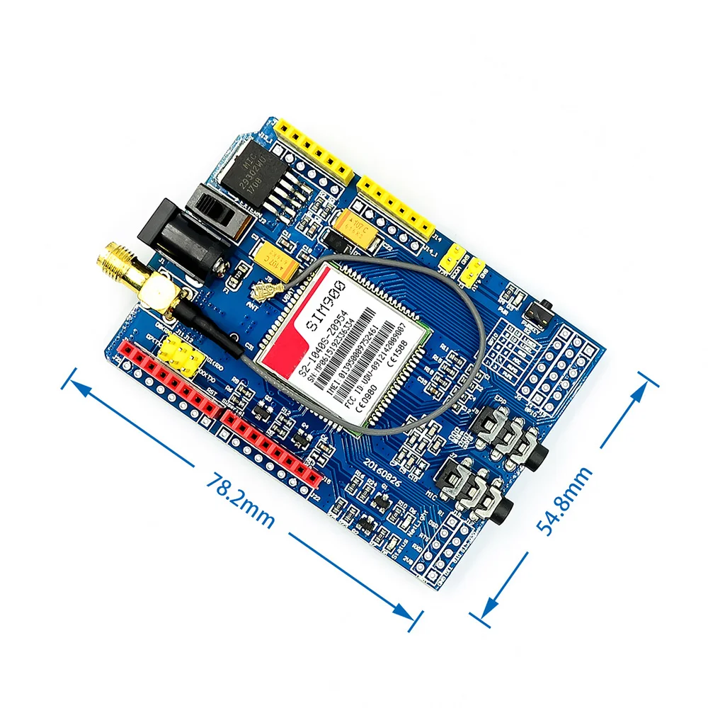 Плата разработки GPRS GSM Shield, четырехдиапазонный модуль для Arduino, 1 шт.