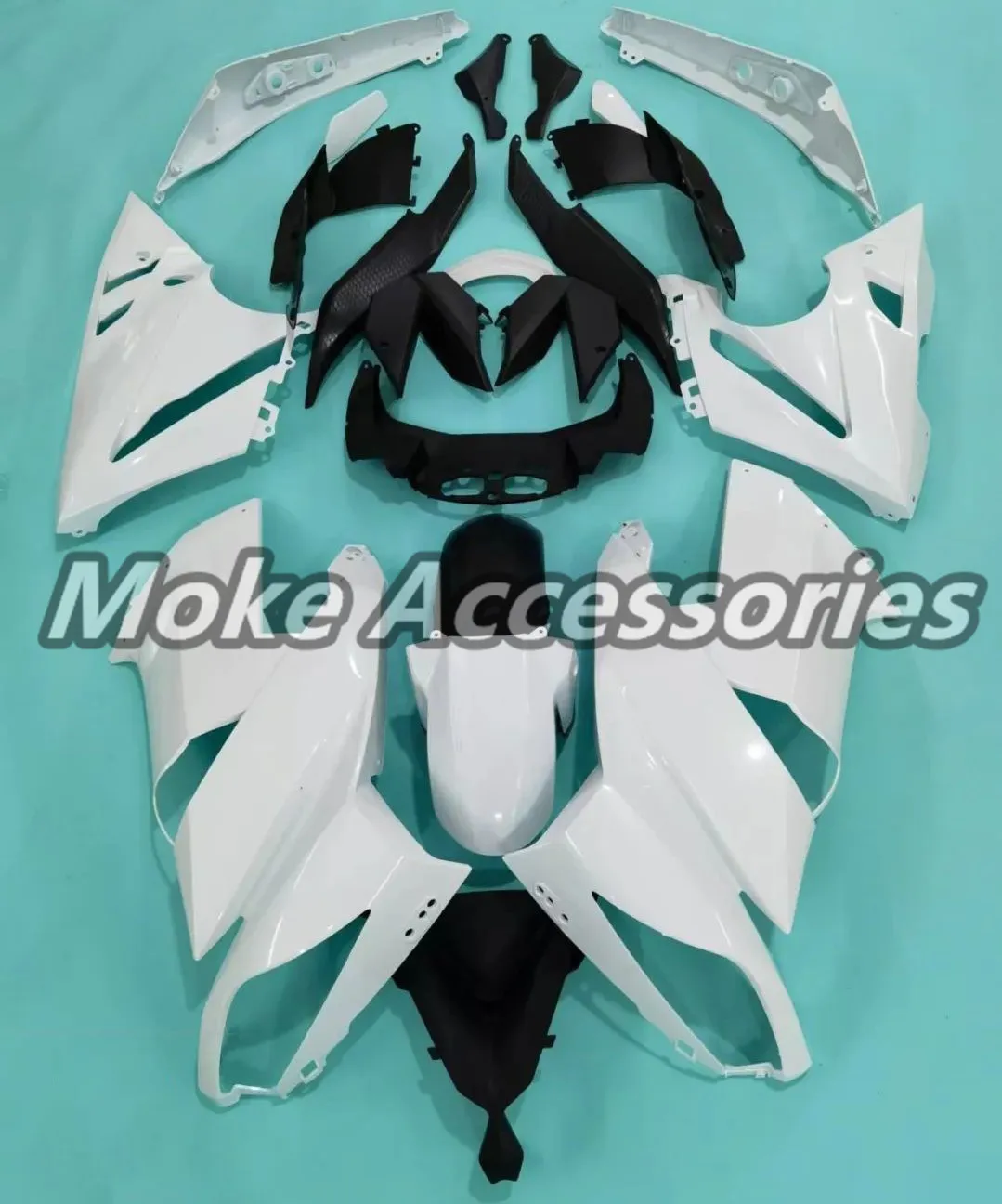 Комплект обтекателей Moke moto, подходит для NINJA 650 ER-6F 2009 2010 2011, комплект кузовных работ, высокое качество, впрыск ABS, неокрашенный