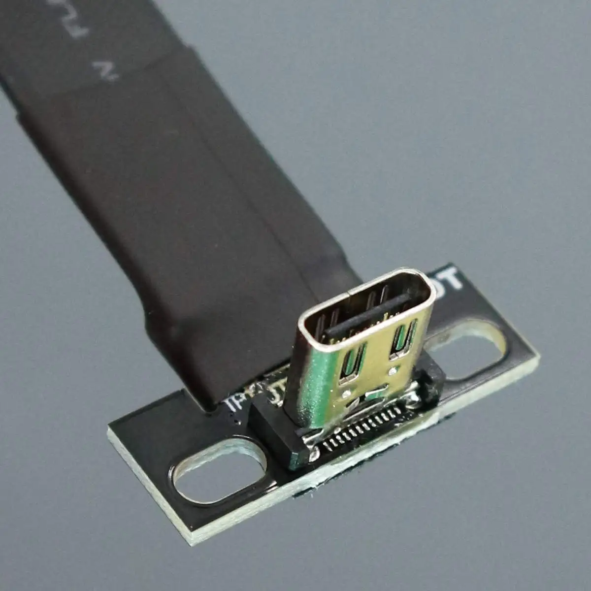 Фото Плоский удлинительный кабель USB 3.2 Type-C, складной на 90 градусов, 20 Гбит/с, с перегородкой PCI для материнской платы ITX/ATX, корпус A4 №4