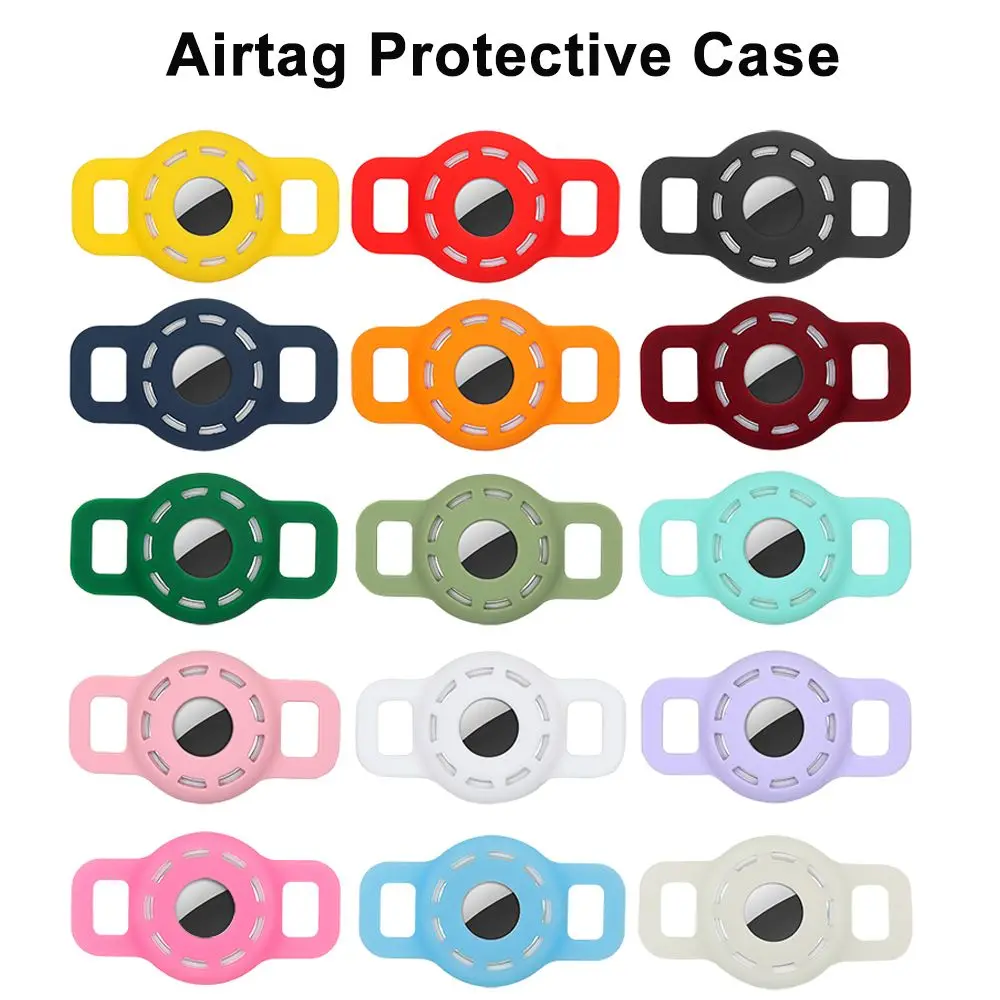 Полый защитный чехол для держателя Air Tag, силиконовый чехол для домашних животных, анти-потерянный ремешок для часов, локатор, трекер, чехол для Apple Airtags