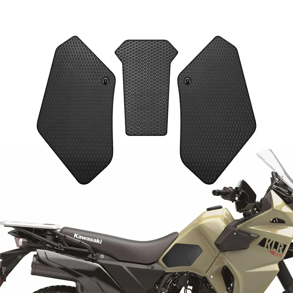 Тяговая накладка на бак, боковая газовая защита колена для Kawasaki KLR650 Adventure Traveler 2021 2022 2023