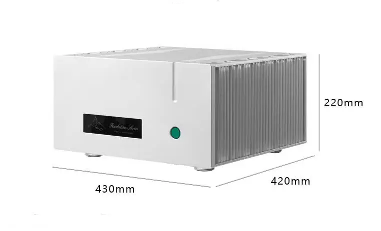 Новый серебристый стереоусилитель HIEND с схемой FM711MK2 высокой мощности 250 Вт * 2 с входом XLR (ограниченная версия)