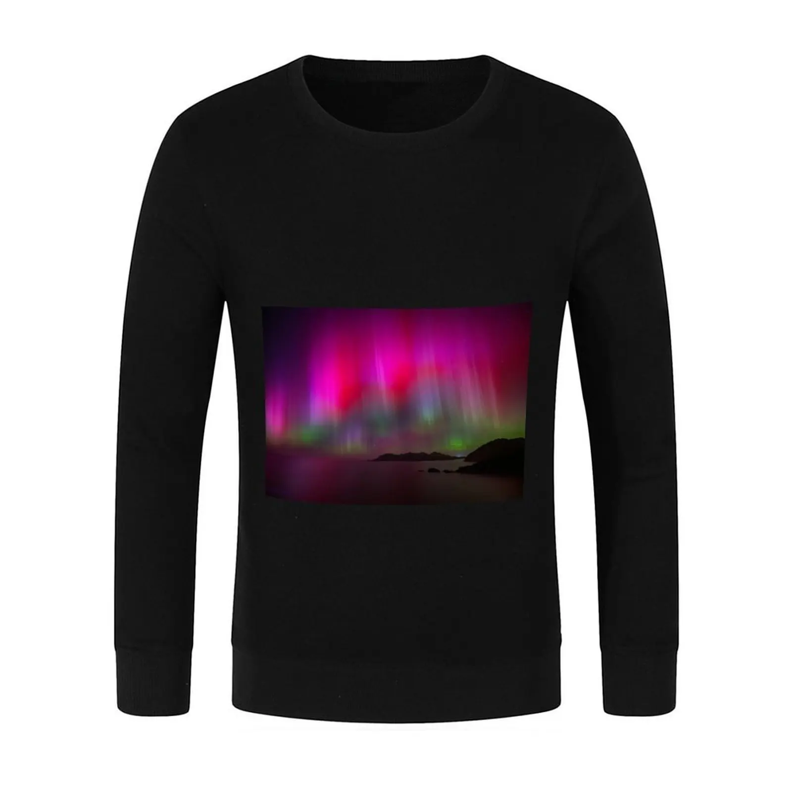Фото Aurora Australis over Freycinet Peninsular April 2023, пуловер, корейская одежда, спортивные костюмы, одежда в стиле аниме, осенняя толстовка №2