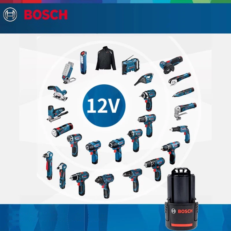 Аккумулятор и зарядное устройство Bosch 12 В (аккумулятор продается отдельно и поставляется вместе с устройством)