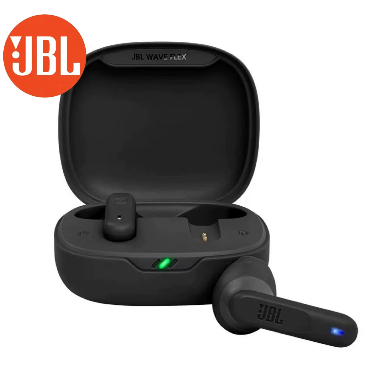Оригинальные беспроводные наушники-вкладыши JBL Wave Flex, водонепроницаемость IP54 и IPX2, технологияTalkThru и AmbientAware, срок службы 32 часа