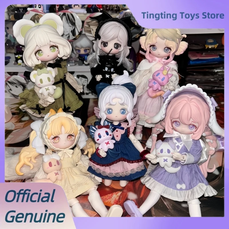 Подлинная слепая коробка серии Lulu Elf Story, 12-точечная кукла Bjd, коллекционные игрушки, милая шарнирная подвижная кукла Lulu Elf, загадочная коробка, подарок