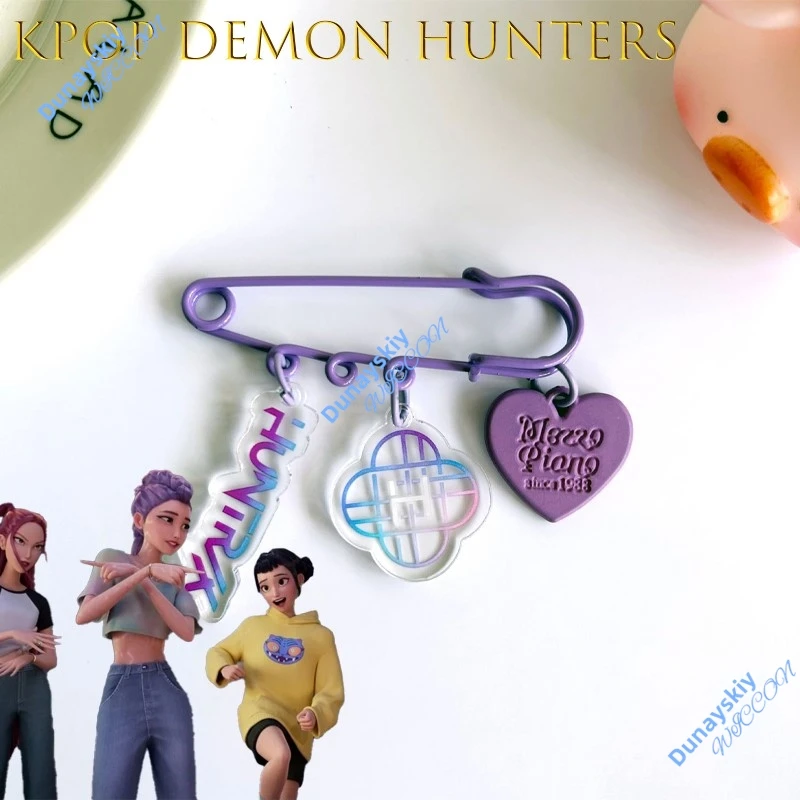 Фото K-Pop De Mon Hunters Party HUNTRIX & Saiaboy акриловая брошь набор булавок аксессуары для персонажей Хэллоуин Рождественский костюм Partyv №3