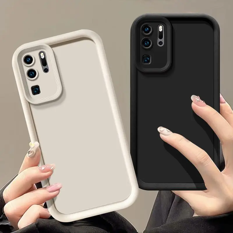 Фото Чехол для Huawei P30 Pro, чехол для телефона Huawei P30 Pro, искусственная яркость, матовая задняя крышка, противоударный мягкий чехол №2