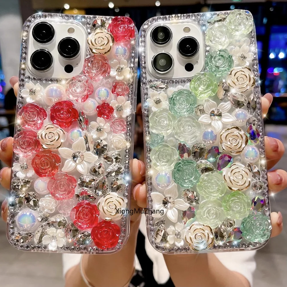 Роскошный Фотофон с цветочным оформлением для OPPO Realme 67 C65 C55 C53 C51 C33 C31 Realme 12 PlusPro 11 10 9 8