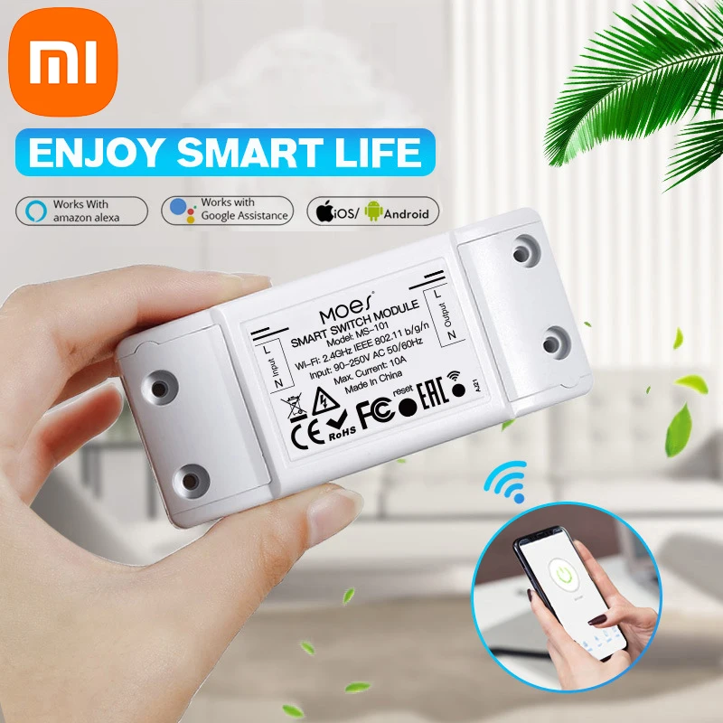 Xiaomi 16A Wi-Fi умный переключатель умный дом беспроводное управление релейный выключатель удаленное голосовое управление поддержка Alexa Google Home Ewelink